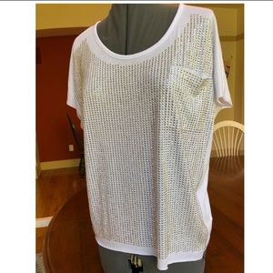 Shimmering White Tee